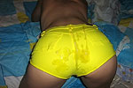 Dirty yellow shorts