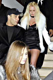 Britney Spears minidress upskirting
