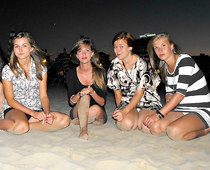 Beach upskirting of hot girls